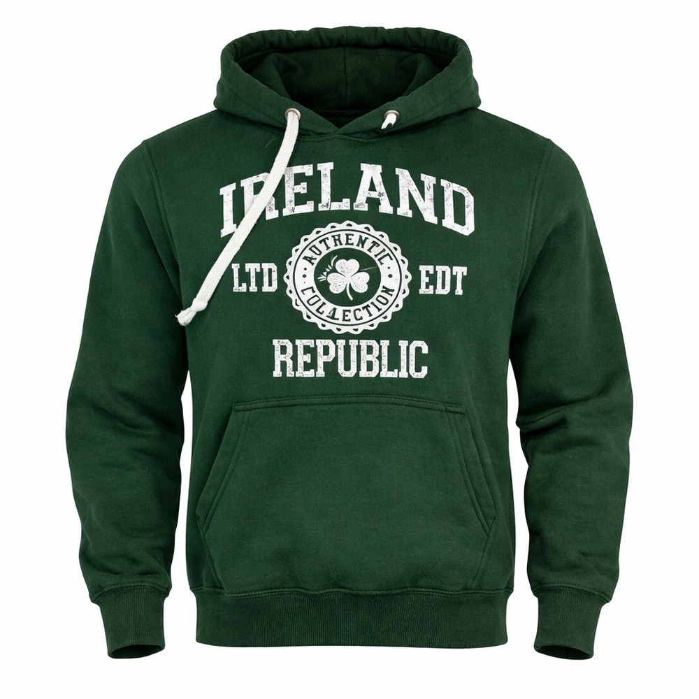 Irish Connexxion Dublin Ireland Republic Hoodie Green Mens XS Graphic Pullover